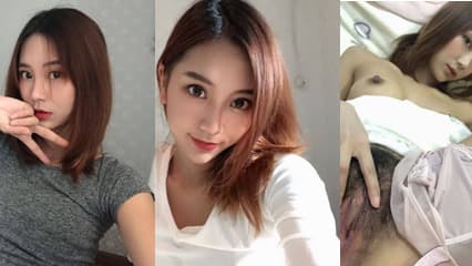 网爆御姐女神被调教成了淫荡母狗，口交舔肉棒，抠逼自慰 阴毛浓密